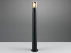 LED Wegeleuchte Schwarz Rauchgrau mit Bewegungsmelder, Höhe 80cm