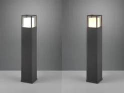 LED Wegeleuchte WITHAM in Anthrazit, Lichttemperatur einstellbar, Höhe 80cm