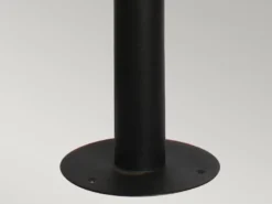 LED Wetterfeste Pollerleuchte aus Edelstahl, Schwarz Höhe 100cm