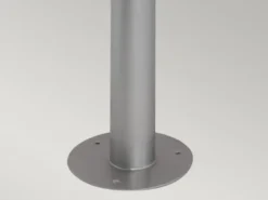 LED Wetterfeste Pollerleuchte aus Edelstahl, Silber Höhe 100cm