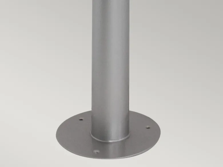 LED Wetterfeste Pollerleuchte aus Edelstahl, Silber Höhe 100cm