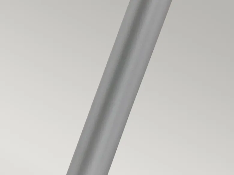 LED Wetterfeste Pollerleuchte aus Edelstahl, Silber Höhe 100cm