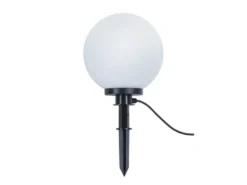 Leuchtkugel BOLO für den Garten mit Strom Weiß, 5m Kabel, Ø 30 cm