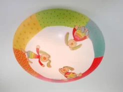 Lustige Deckenschale Rainbow Rabbit Motiv bringt gute Laune ins Kinderzimmer!