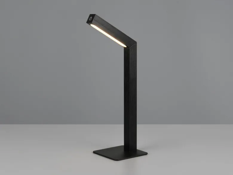 Magnetische Akku Schreibtischlampe SKIP Schwarz, dimmbar, Höhe 37cm