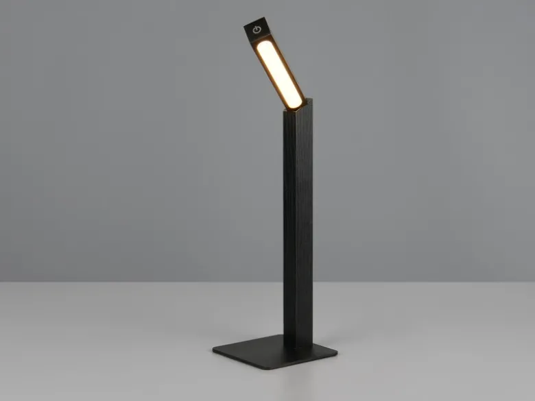 Magnetische Akku Schreibtischlampe SKIP Schwarz, dimmbar, Höhe 37cm