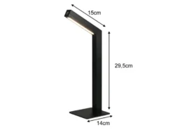 Magnetische Akku Schreibtischlampe SKIP Schwarz, dimmbar, Höhe 37cm