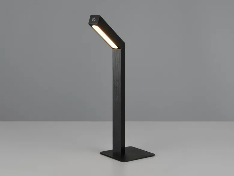 Magnetische Akku Schreibtischlampe SKIP Schwarz, dimmbar, Höhe 37cm
