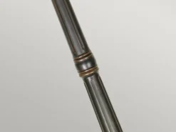 Mastleuchte PHILADELPHIA Jugendstil mit Amberglas, Höhe 237cm