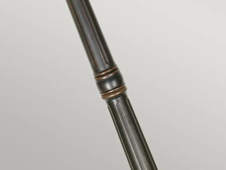 Mastleuchte PHILADELPHIA Jugendstil mit Amberglas, Höhe 237cm