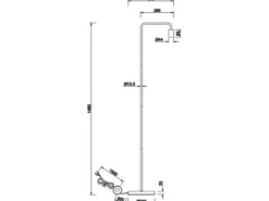 Minimalistische LED Stehleuchte, Metall Schwarz matt, Höhe 149cm