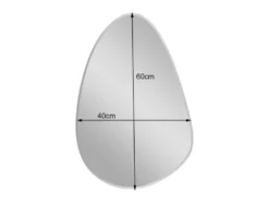 Minimalistischer Wandspiegel ISABELLA mit Facettenschliff 40x60cm