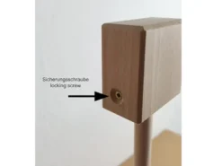 Mobilehalter Holz - 100 % Naturprodukt - mit Sicherungsschraube