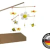Mobilehalter Holz - 100 % Naturprodukt - mit fröhlichem Mobile SUM SUM