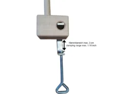 Mobilehalter Holz - 100 % Naturprodukt - mit fröhlichem Mobile SEGELSCHIFFE