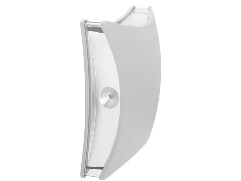 Moderne Außenwandleuchte aus gebürstetem Aluminium lichtgrau, IP54
