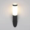 Moderne Außenwandleuchte TRIOTO aus Edelstahl in Schwarz, Höhe 39cm