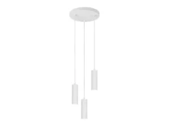 Moderne Cluster Pendelleuchte SOKA 3-flammig aus Metall Weiß Ø 28cm