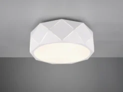 Moderne Deckenleuchte ZANDOR mit Lasercut Muster Weiß Ø 40cm