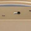 Moderne dimmbare LED Deckenleuchte DARVIN in Gold, Breite 64cm