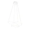 Moderne dimmbare LED Pendelleuchte DARVIN in Weiß, Breite 64cm