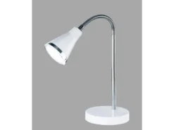 Moderne flexible LED Schreibtischleuchte ARRAS 1 flammig Kunststoff in weiß