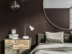 Moderne flexible LED Schreibtischleuchte ARRAS 1 flammig Kunststoff in weiß