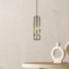 Moderne kleine Pendelleuchte STREAM 1-flammig aus Metall in Coffee, Ø 12cm