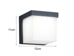 Moderne LED Außenwandlampen in Anthrazit IP54 - 2er Set Außenbeleuchtung Haus