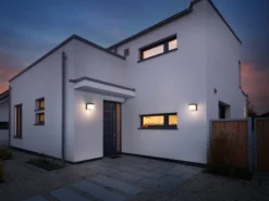 Moderne LED Außenwandlampe YANGTZE Anthrazit IP54 - Außenbeleuchtung Haus