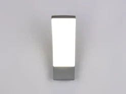 Moderne LED Außenwandleuchte BEJA aus Aluminium in Anthrazit, Höhe 22,5cm
