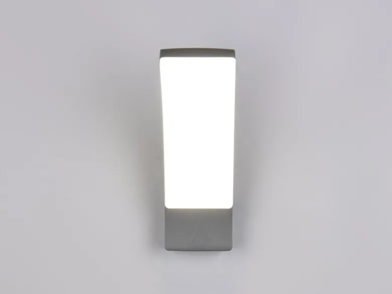 Moderne LED Außenwandleuchte BEJA aus Aluminium in Anthrazit, Höhe 22,5cm