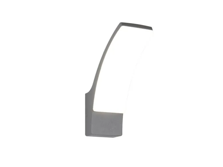 Moderne LED Außenwandleuchte BEJA aus Aluminium in Anthrazit, Höhe 22,5cm