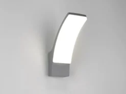 Moderne LED Außenwandleuchte BEJA aus Aluminium in Anthrazit, Höhe 22,5cm