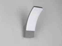 Moderne LED Außenwandleuchte BEJA aus Aluminium in Anthrazit, Höhe 22,5cm