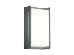Moderne LED Außenwandleuchte INDUS aus Aluminium in Anthrazit, IP54