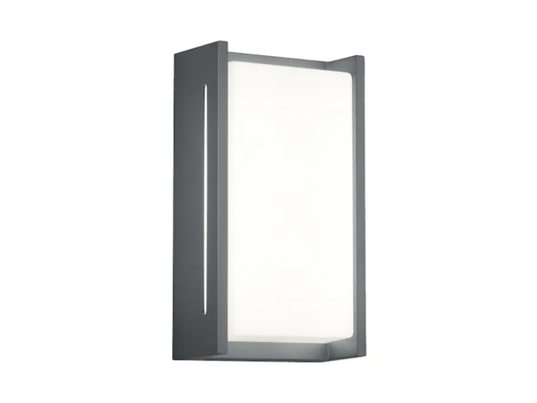 Moderne LED Außenwandleuchte INDUS aus Aluminium in Anthrazit, IP54