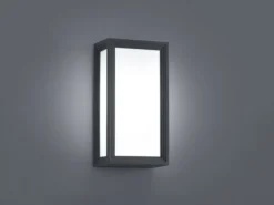 Moderne LED-Außenwandleuchte TIMOK, anthrazit, IP54, inkl. E27 LED Leuchtmittel