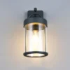 Moderne LED Außenwandleuchte Laterne in Anthrazit, Höhe 29cm