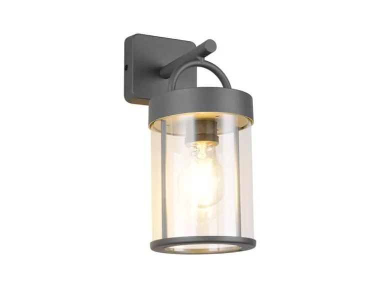 Moderne LED Außenwandleuchte Laterne in Anthrazit, Höhe 29cm