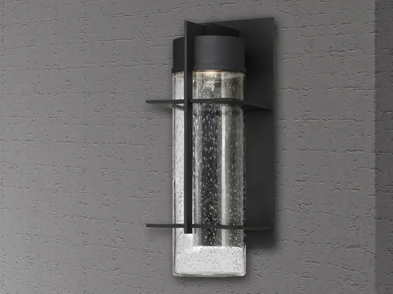 Moderne LED Außenwandleuchte EAMES aus Aluminium, Höhe 41cm