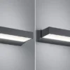 Moderne LED Außenwandleuchte Anthrazit IP65 - 2er SET für Fassadenbeleuchtung