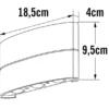 Moderne LED Außenwandleuchte CHIERI aus ALU in weiß Up and Down Light 18,5x9,5cm