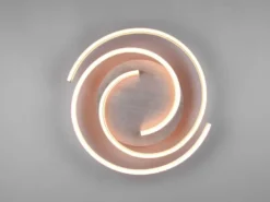 Moderne LED Deckenleuchte CAYA dimmbar über Schalter, hell Schwarz Silber Ø 50cm