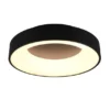 Moderne LED Deckenleuchte GIRONA Schwarz dimmbar über Lichtschalter, Ø 45cm