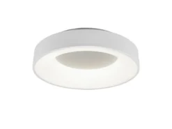 Moderne LED Deckenleuchte GIRONA Weiß dimmbar über Lichtschalter, Ø 45cm