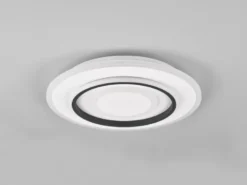 Moderne LED Deckenleuchte JORA flach & hell mit Fernbedienung dimmbar Ø 41cm