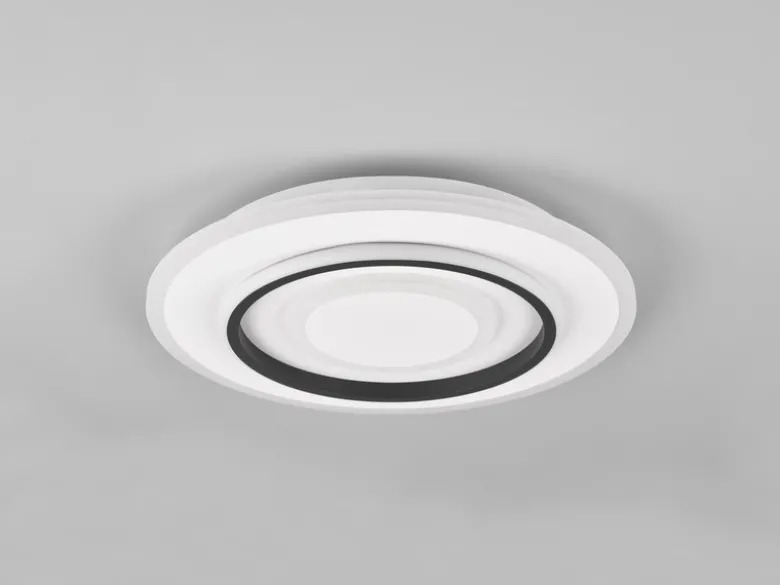 Moderne LED Deckenleuchte JORA flach & hell mit Fernbedienung dimmbar Ø 41cm