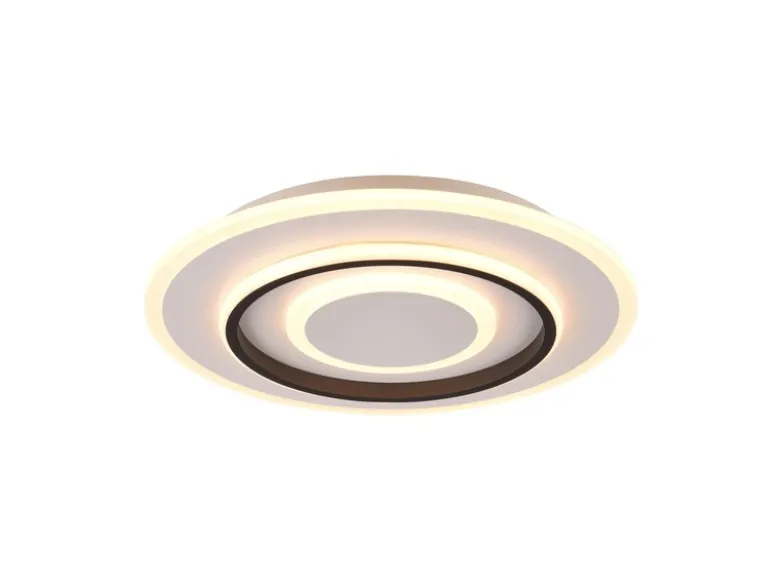Moderne LED Deckenleuchte JORA flach & hell mit Fernbedienung dimmbar Ø 41cm