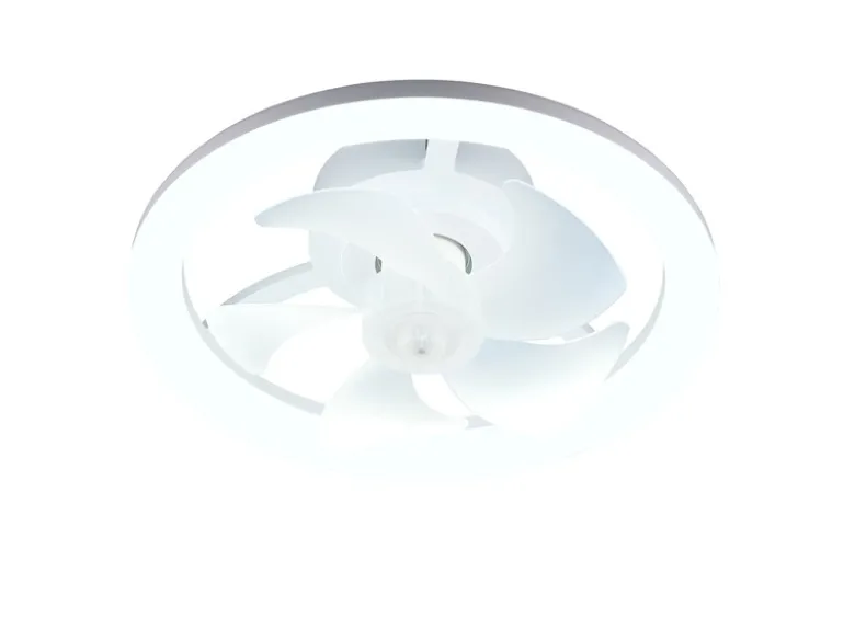 Moderne LED Deckenleuchte PAJALA mit Ventilator und Fernbedienung Ø 40cm